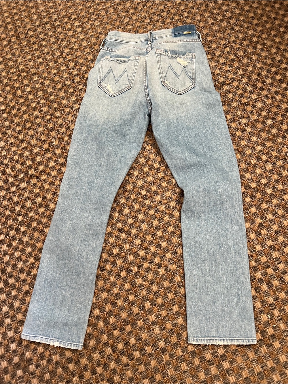 MOTHER Light Blue Denim Ankle Jeans 24 new